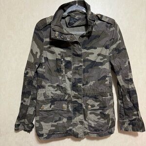 Love Tree Camo Utility Jacket Military Anorak Full Zip Lightweight